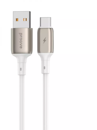 Акція на Proove Usb Cable to USB-C Flex Metal 2.4A 1m White (CCFM20001202) від Stylus