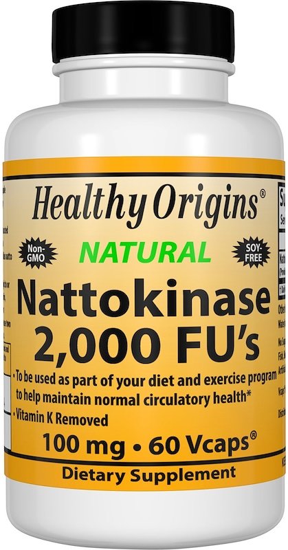 Акція на Healthy Origins Nattokinase 100 mg 60 caps Наттокиназа від Stylus