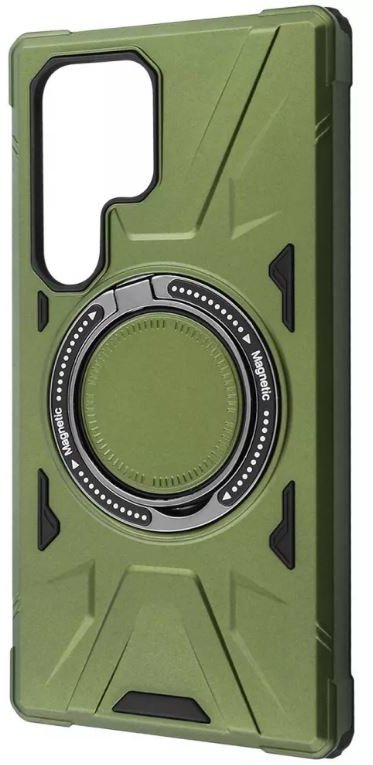 

Wave Iron Grip with Magnetic Ring Dark Green для Samsung S928 Galaxy S24 Ultra