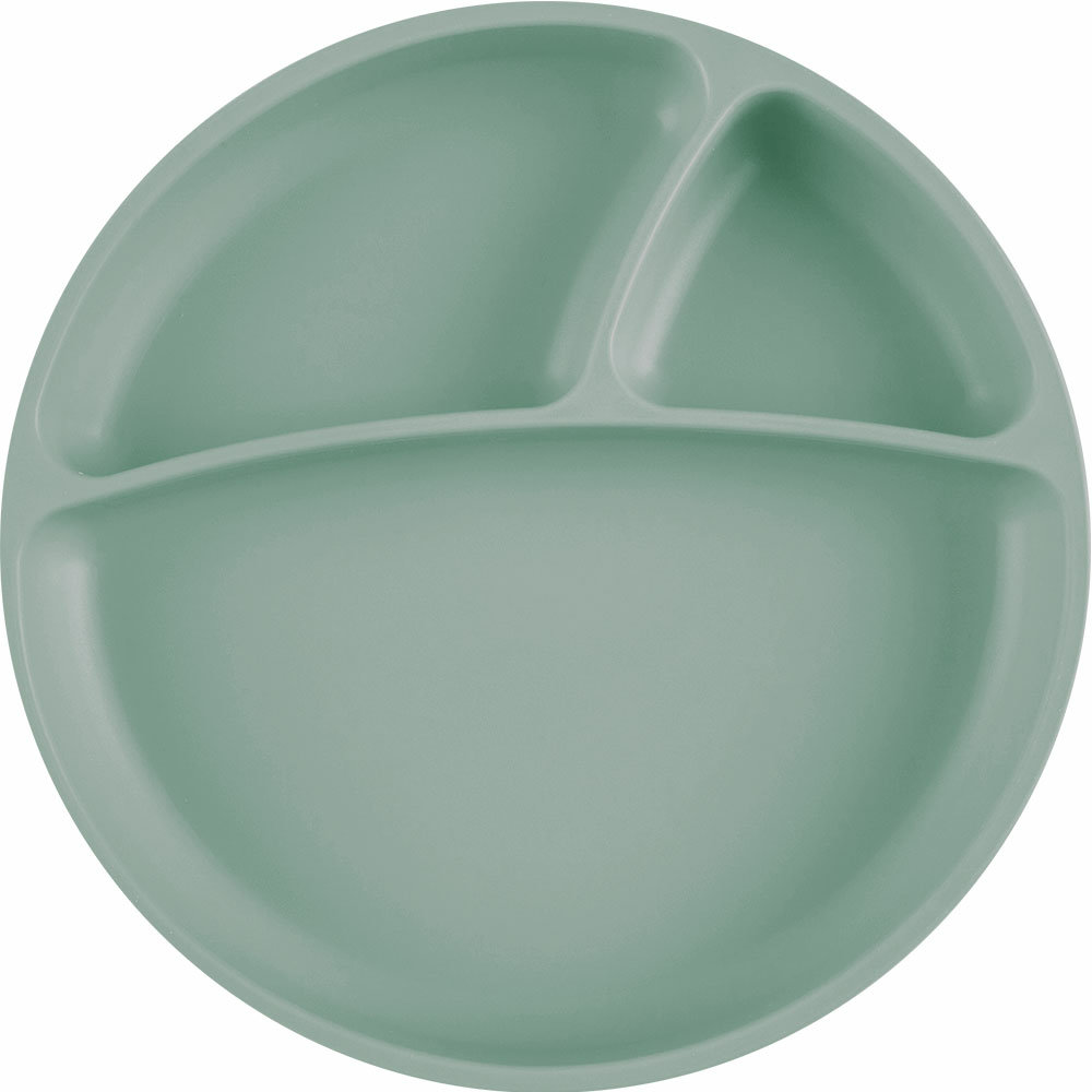 

Секційна тарілка MinikOiOi Portions на присосці силіконова River Green (101050007)