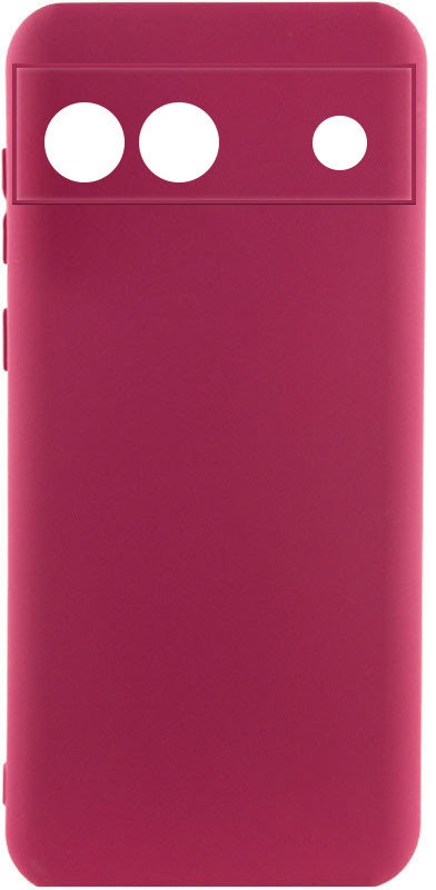 

Lakshmi Case Silicone Cover Full Camera Marsala for Google Pixel 6a