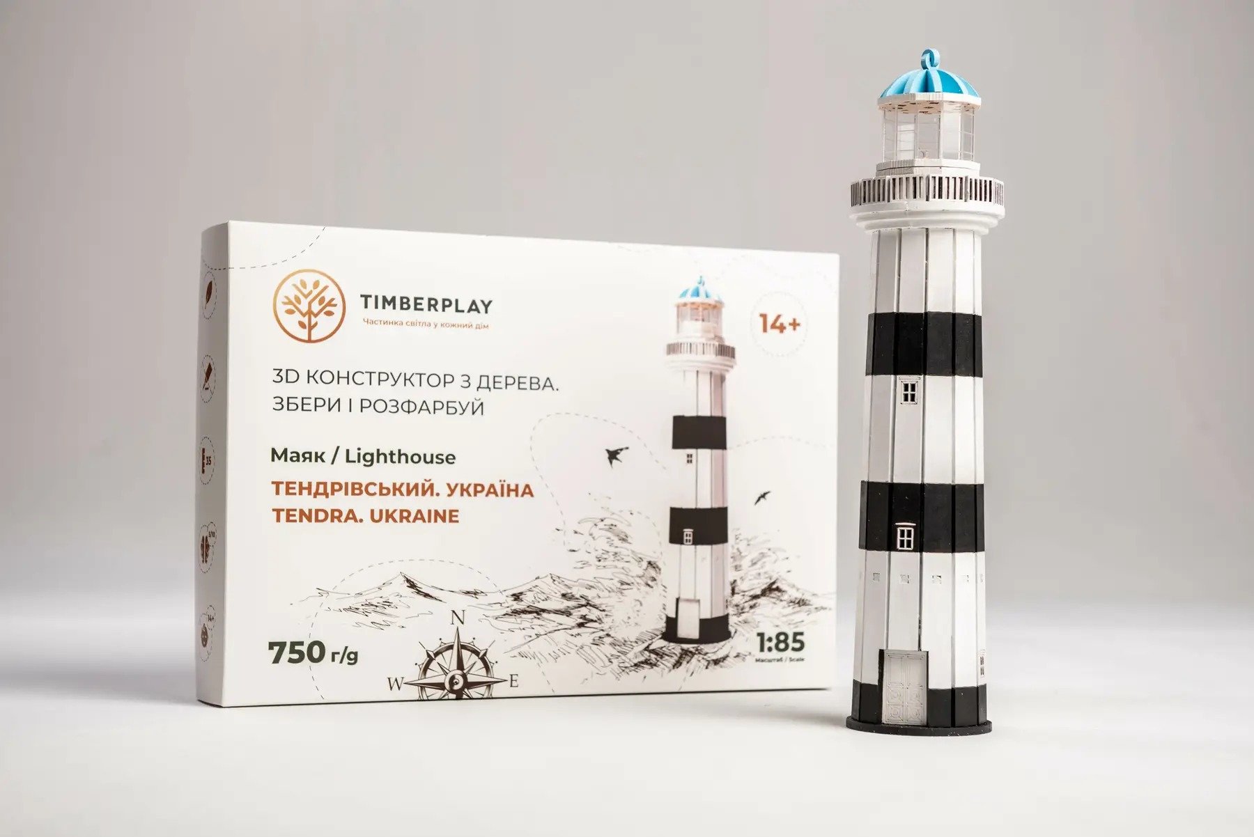 Акція на 3D Пазл Timberplay Тендровский маяк Украина (tmb 9) від Stylus