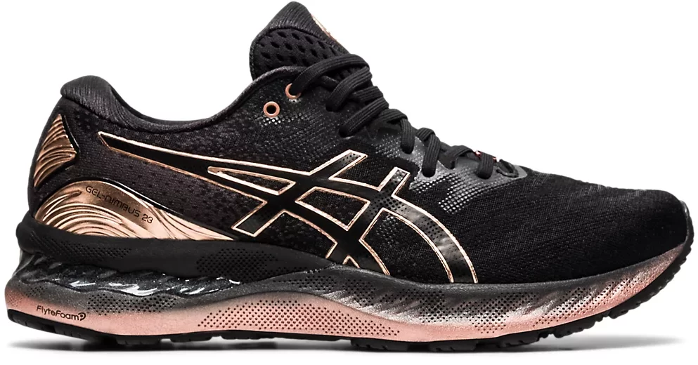 

Кроссовки для бега Asics Running Gel-Nimbus 23 Platinum (1012B013-001) 37 (6) черные текстиль всесезон