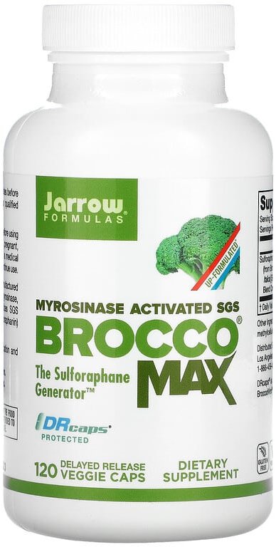 

Jarrow Formulas BroccoMax Myrosinase Activated Экстракт брокколи 120 веганских капсул