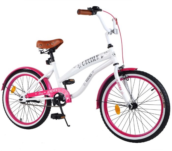 Акція на Велосипед Tilly Cruiser 20' T-22036 white+crimson від Stylus