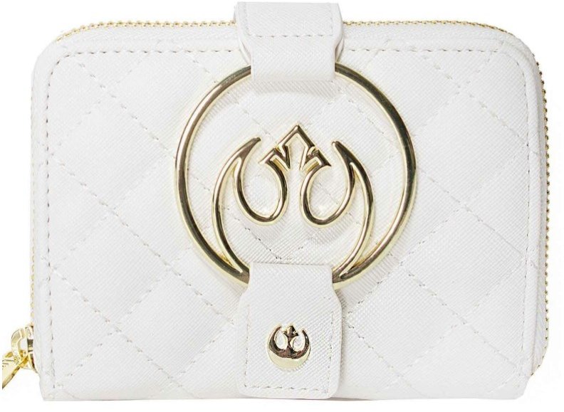 

Женский кошелек Loungefly Lf Star Wars White Gold Rebel Hardware Zip Around белый (STWA0149)