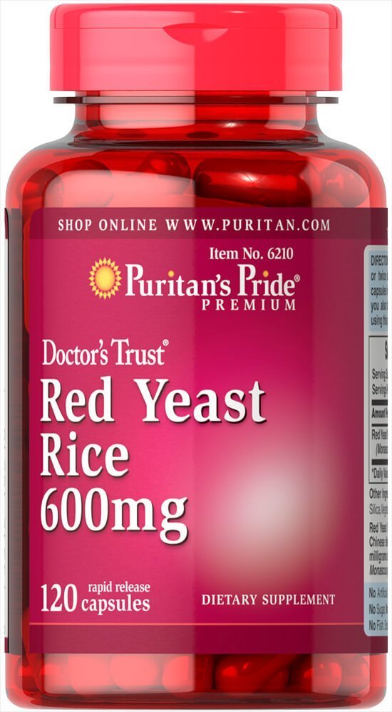 

Puritan's Pride Red Yeast Rice 600 mg-120 Capsules