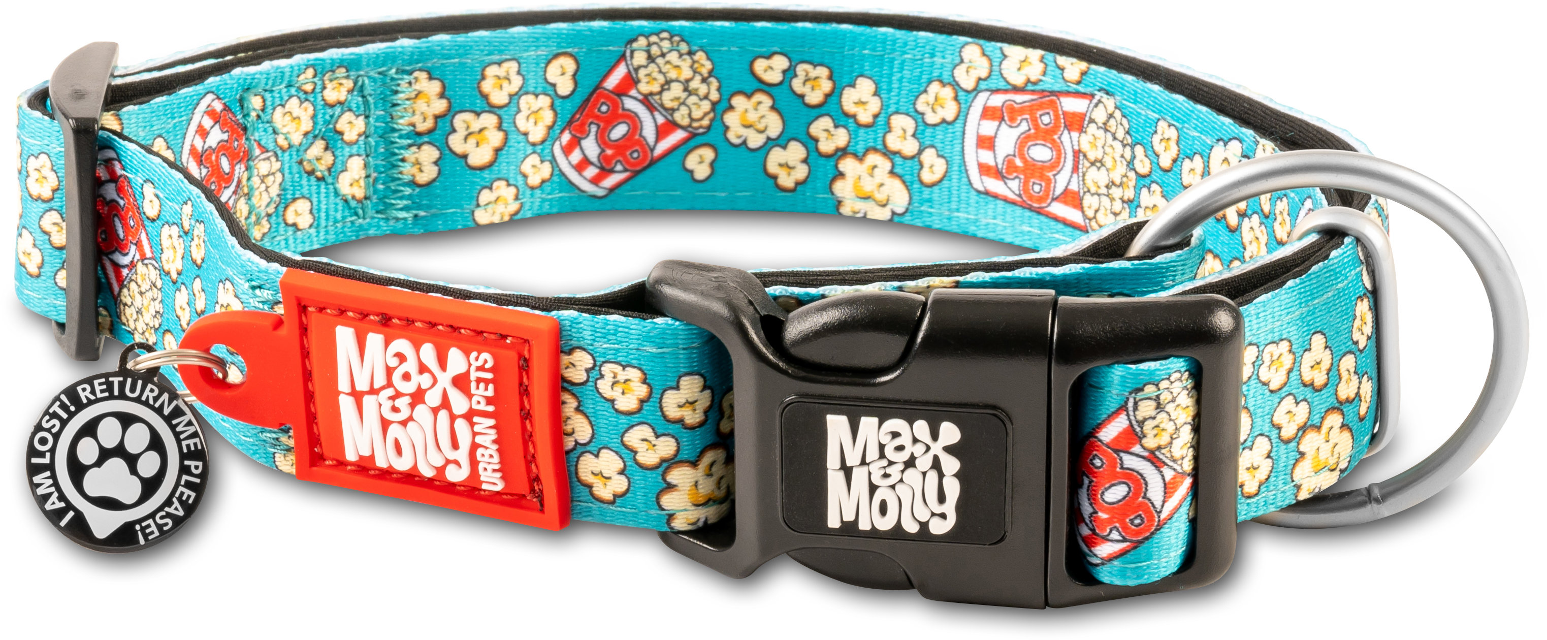 Акція на Ошейник Max & Molly Urban Pets Smart Id Collar - Popcorn/M голубой (4894512024625) від Stylus