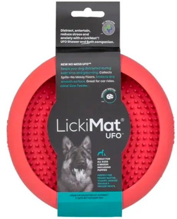 Акція на Коврик для медленного питания LickiMat Dog Ufo Pink для собак (9349785005376) від Stylus