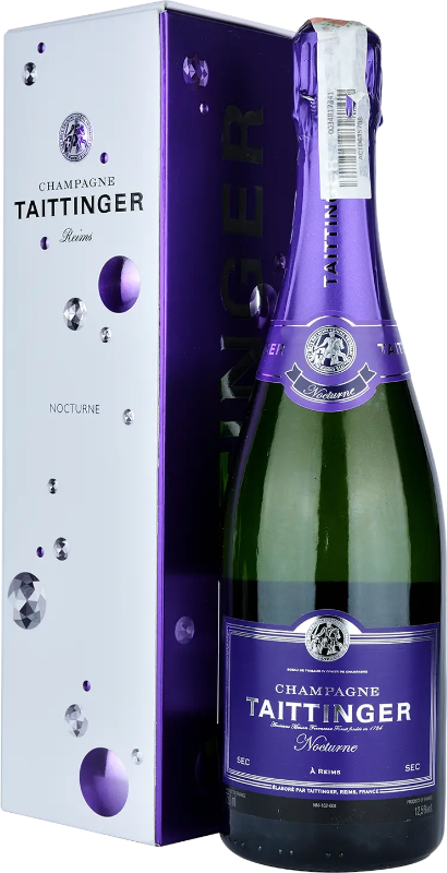 Акція на Шампанское Taittinger Nocturne Sec Белое сухое 12.5 % 0.75 Gb (пляш) від Stylus