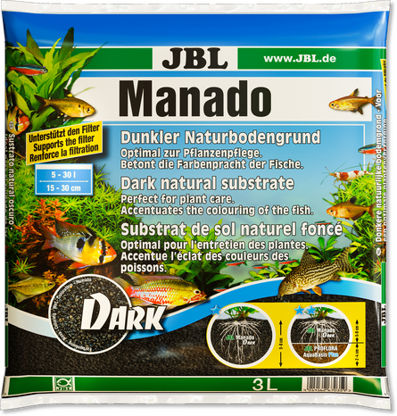 Акція на Субстрат Jbl Manado Dark для аквариумов натуральный темный 3 л 67035 (4014162670359) від Stylus