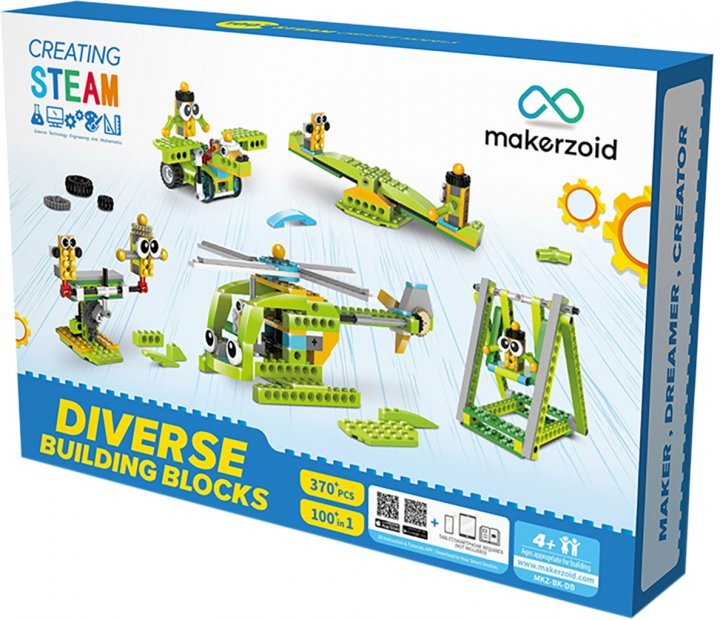 Акція на Конструктор Makerzoid Diverse Building Blocks (MKZ-BK-DB) від Stylus