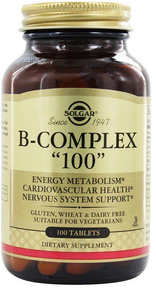 

Solgar B-Complex "100" 100 Tablets