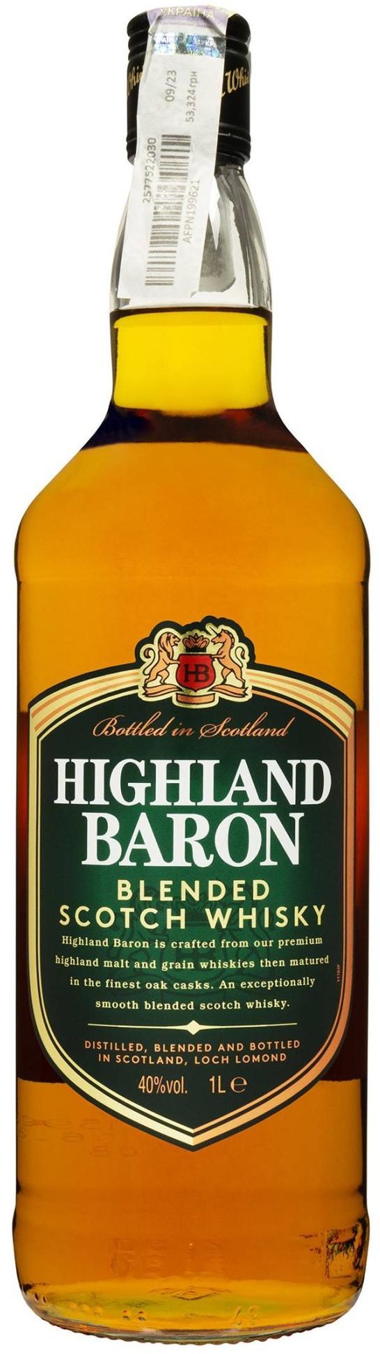 Акція на Виски Highland Baron Blended Scotch 40% 1 л (FSH_5016840902614) від Stylus