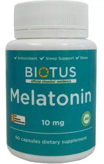 

Biotus Melatonin 10 mg Мелатонин 60 Капсул