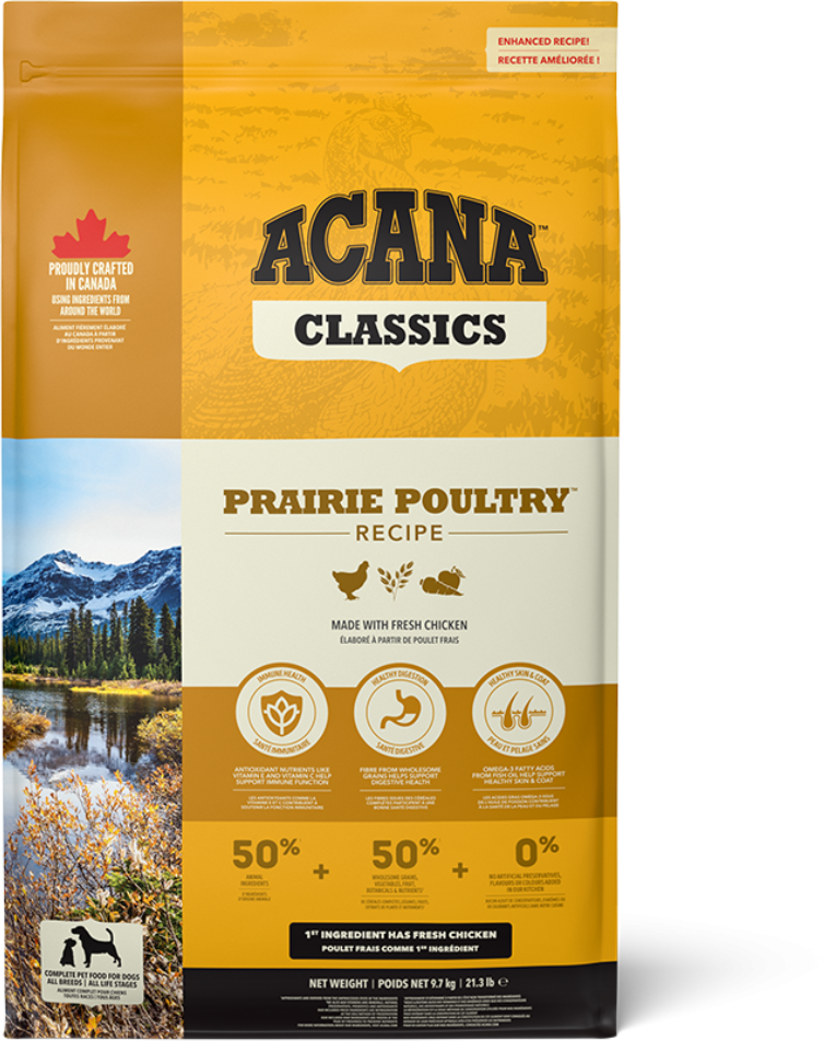 Акція на Сухий корм Acana Prairie Poultry Recipe для собак 9.7 кг (a56011) від Y.UA