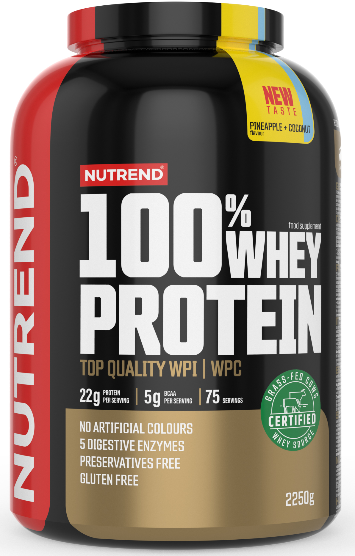 Акція на Nutrend 100% Whey Protein 2250 g /75 servings/ Pineapple Coconut від Stylus