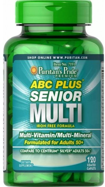 

Puritan's Pride Abc Plus Senior Multivitamin Multi-Mineral Formula Мультівітаміни і мінерали 120 капає