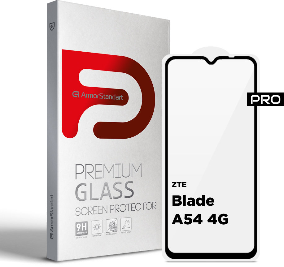 

ArmorStandart Tempered Glass Pro Black for Zte Blade A54 4G (ARM70683)