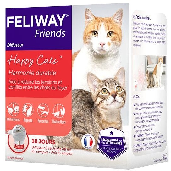 Акція на Диффузор + сменный блок Ceva Feliway Friends успокаивающее средство для кошек во время стресса при содержании нескольких кошек в помещении 48 мл (179,815) від Stylus