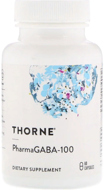 Акція на Thorne Research, PharmaGABA-100, 60 Capsules (THR-65201) від Stylus