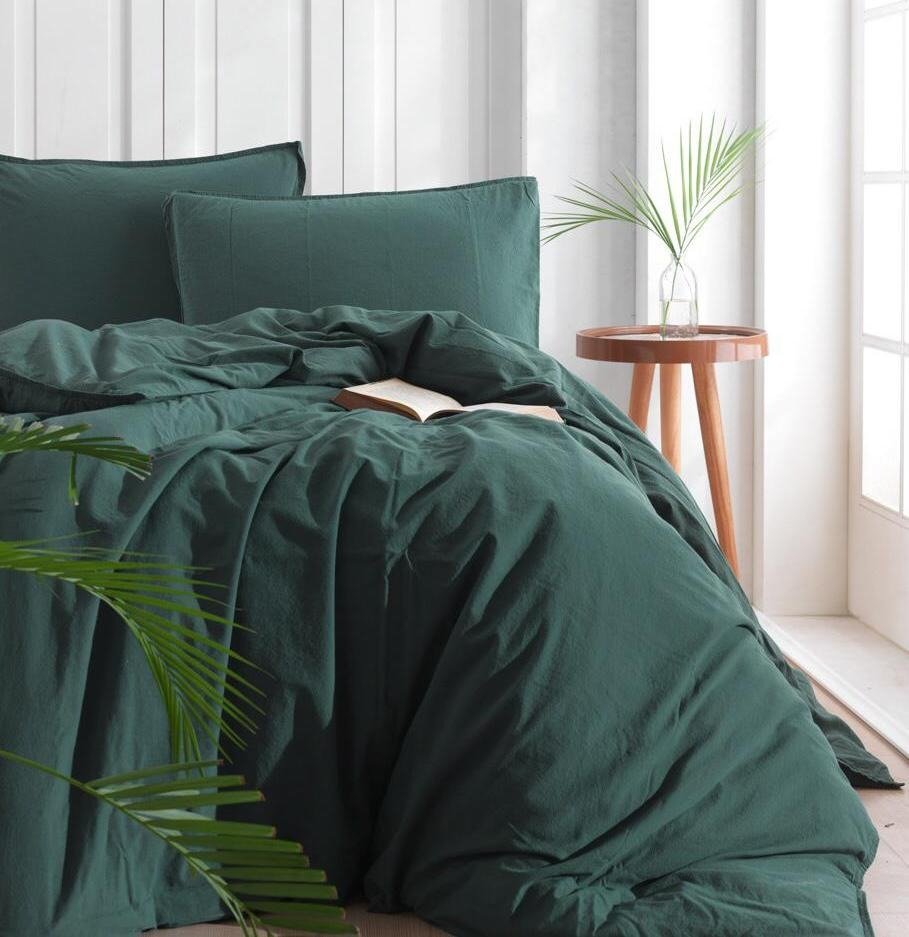 Акція на SoundSleep Stonewash dark green ранфорс зелений (92846944) від Y.UA