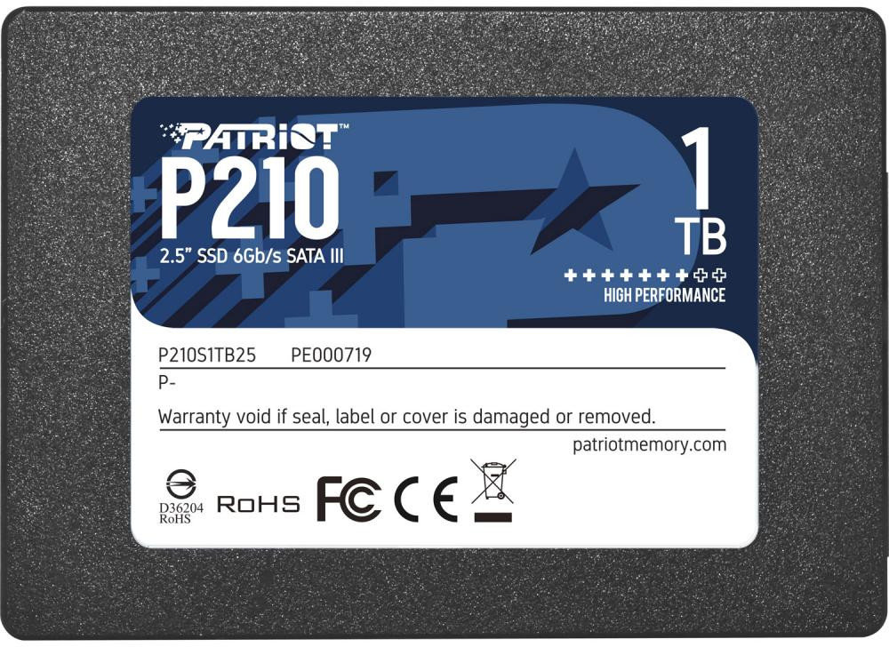 

Patriot P210 1 Tb (P210S1TB25)