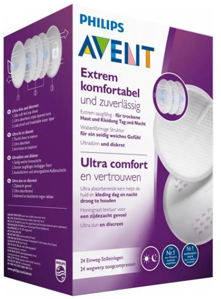 

Вкладыши для бюстгальтера Philips Avent универсальные 24 шт SCF254/24