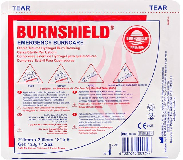 

Серветка протиопікова Burnshield 20x20 см (НФ-00000006)