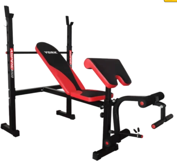 

Hop-Sport York Fitness Aspire 320 зі стійкою для штанги та партою Скотта