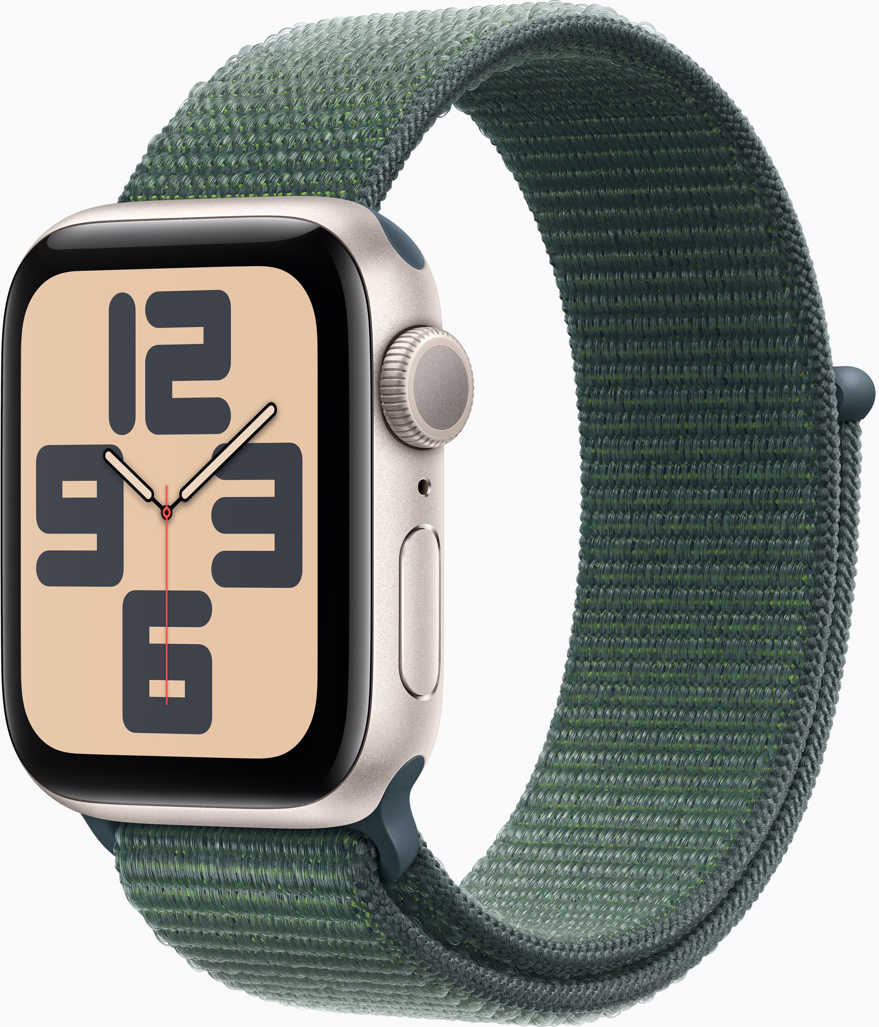 Акція на Apple Watch Se 2 2024 40mm Gps Starlight Aluminum Case with Lake Green Sport Loop (MXEH3QH/A) від Stylus