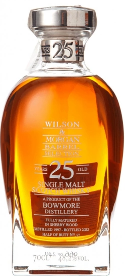 

Віскі Wilson & Morgan Bowmore 25 yo Sherry Wood 48.2 % 0.7 л (BWR6010)