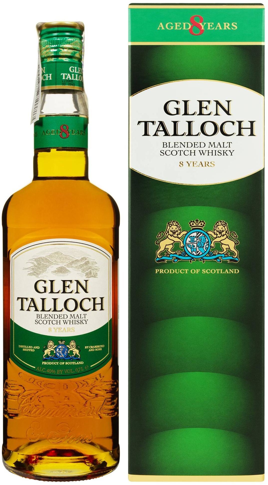 

Віскі Glen Talloch Pure Malt 8 Yo Blended Malt Scotch 0.7 л 40% у коробці (FSH_8711114472349)