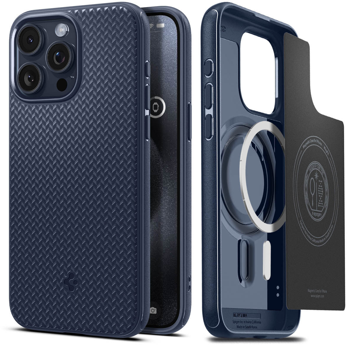 

Spigen Mag Armor MagFit Navy Blue (ACS06737) for iPhone 15 Pro