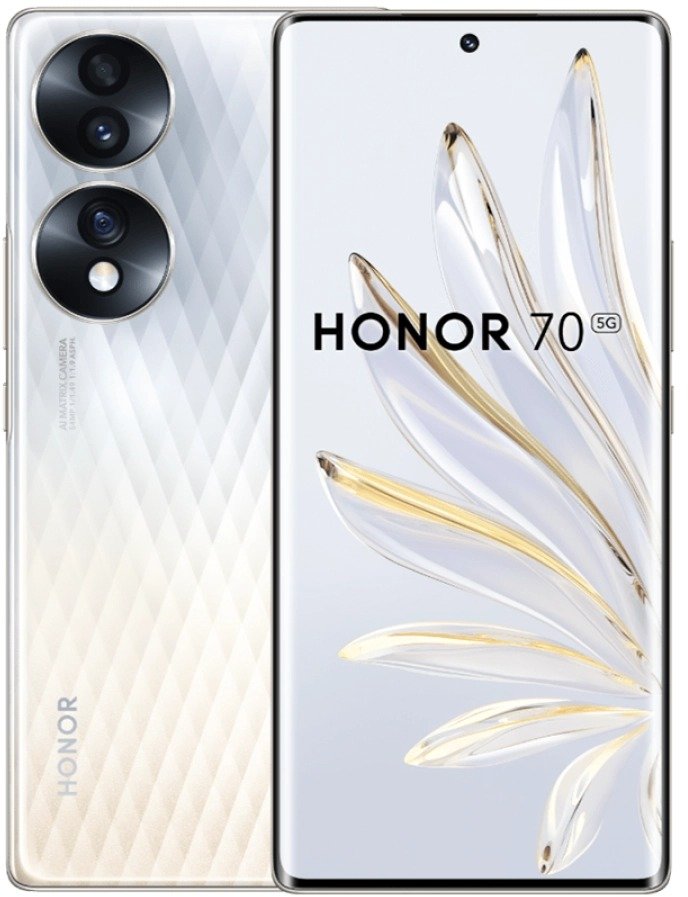 

Смартфон Honor 70 2022 8/256Gb Crystal Silver Approved Вітринний зразок