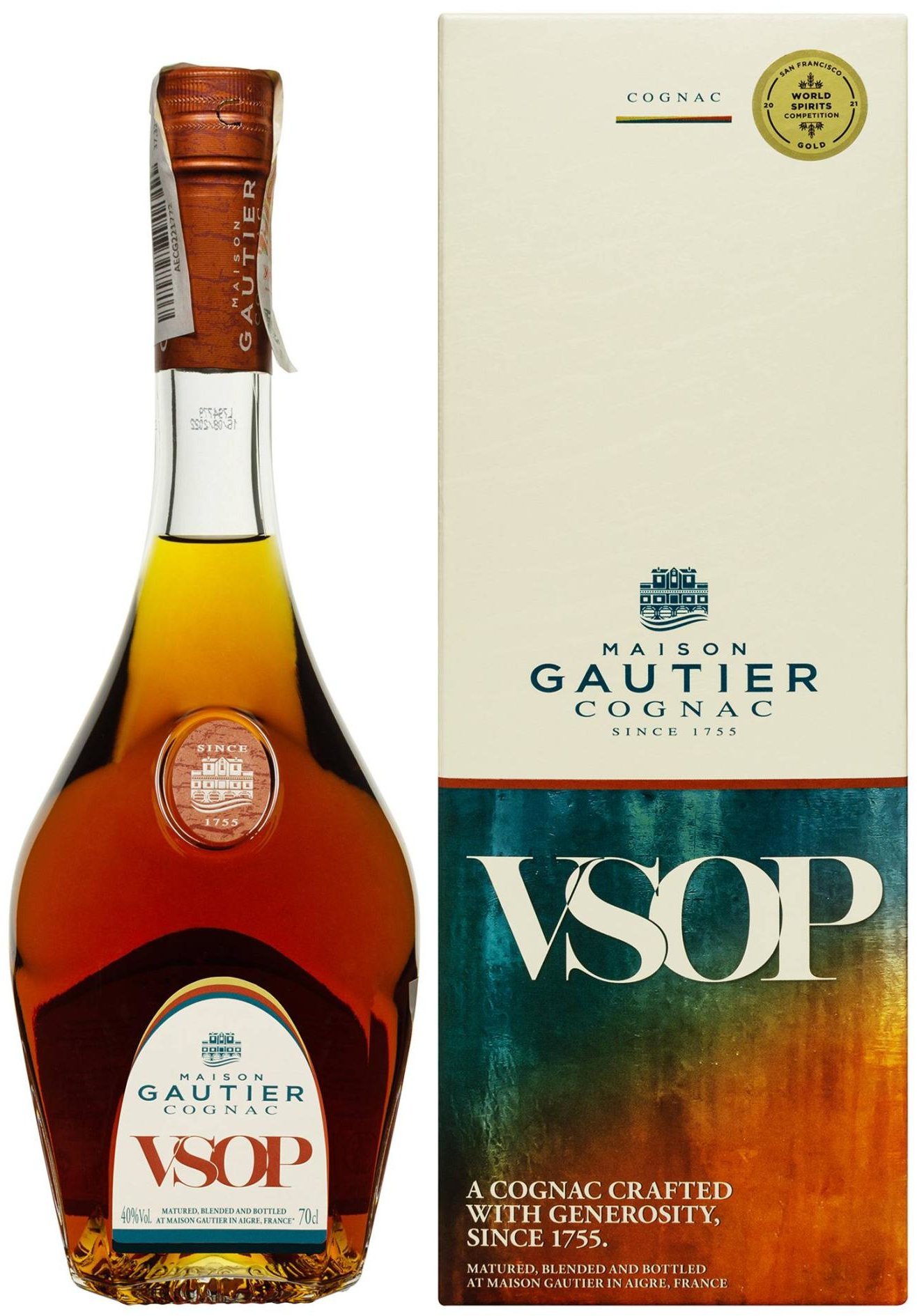 

Коньяк Gautier Vsop 40% 0.7 л в подарочной упаковке (FSH_3269551455517)