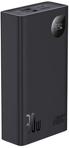 

Baseus Power Bank 20000mAh Adaman 2 Metal Digital Display 30W Black (PPAD050001)