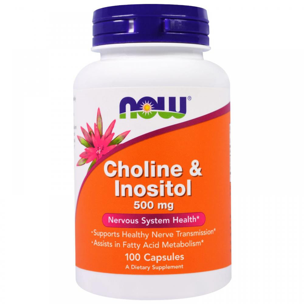 Акція на Now Foods Choline & Inositol 250/250 mg 100 Caps Холін з інозитол від Y.UA