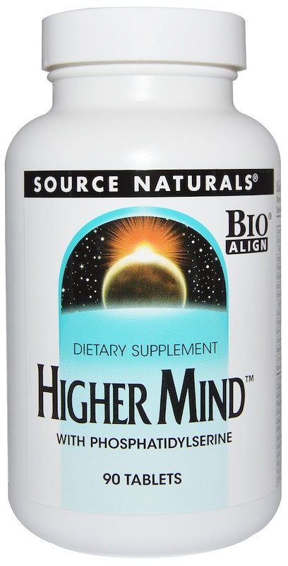 Акція на Source Naturals Higher Mind, 90 Tablets Улучшение Работы Мозга від Stylus