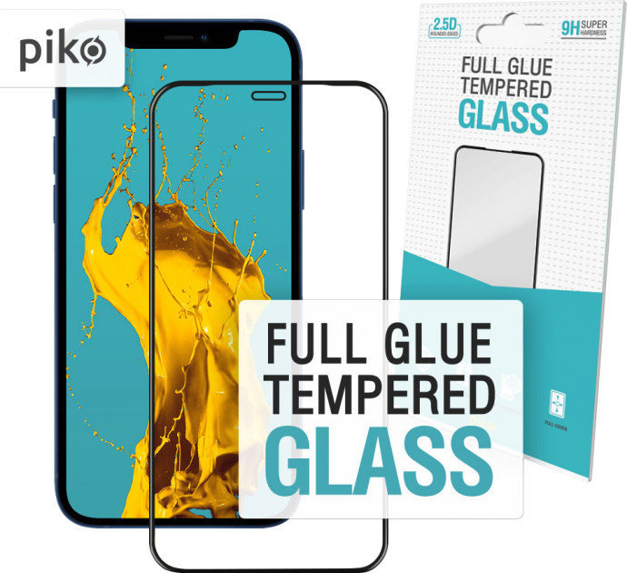 

Piko Tempered Glass Full Glue Black for iPhone 12 mini