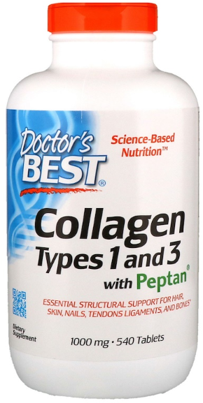 Акція на Doctor's Best Collagen Types 1 and 3 with Peptan 1,000 mg 540 Tabs (DRB-00358) від Stylus