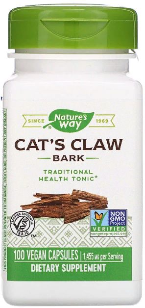 

Nature's Way, Cat's Claw Bark, 1,455 mg, 100 Vegan Capsules (NWY11450)