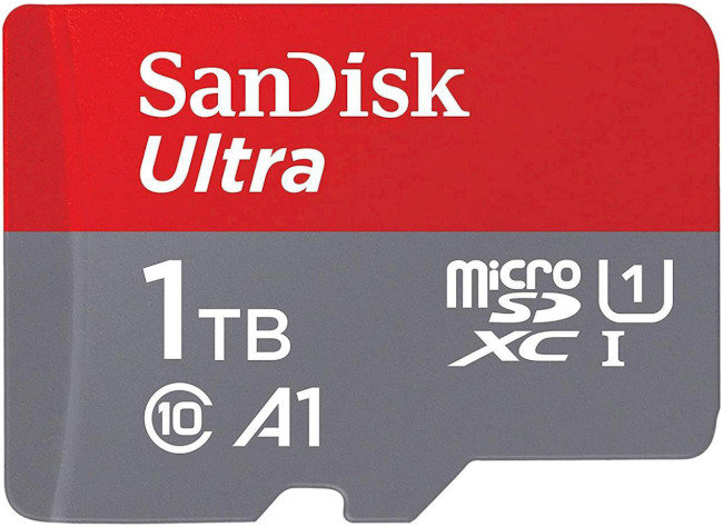 

SanDisk 1TB microSDXC UHS-I Card A1 Class 10 (SDSQUA4-1T00-GN6MN)