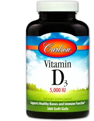 

Carlson Labs Vitamin D3 5,000 Iu (125 mcg) 360 Soft Gels Вітамін Д-3