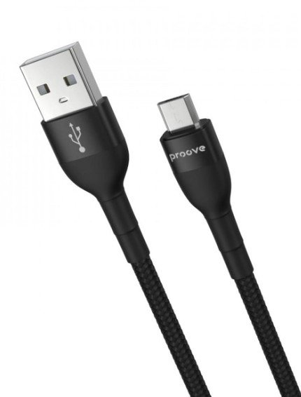 

Proove Usb Cable to microUSB Weft 2.4A 1m Black