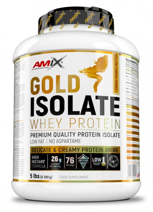 Акція на Amix Gold Whey Protein Isolate 2280 g /76 servings/Chocolate Peanut Butter від Stylus
