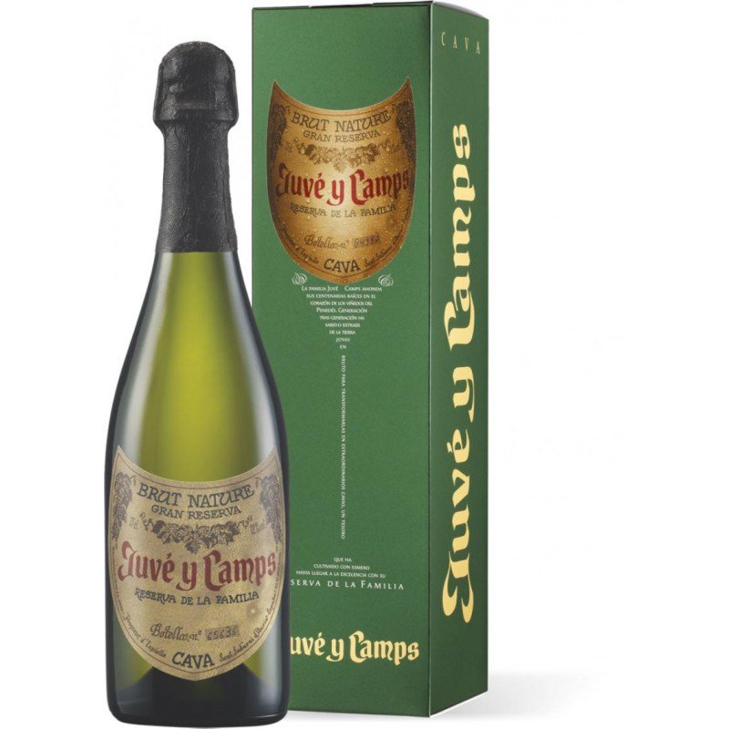 Акція на Шампанское Juve y Camps Reserva de la Familia Gran Reserva Brut Nature, gift box (0,75 л) (BW9420) від Stylus