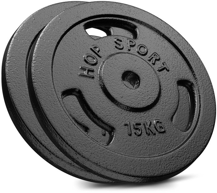 Акція на Hop-Sport Elitum сет из металлических дисков 2 х 15 кг від Stylus