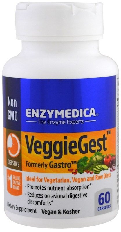 Акція на Enzymedica VeggieGest Ферменты для переваривания растительной клетчатки 60 капсул від Stylus