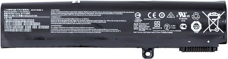 

Msi GE72VR Series (BTY-M6H) 10.86V 4730mAh (original)